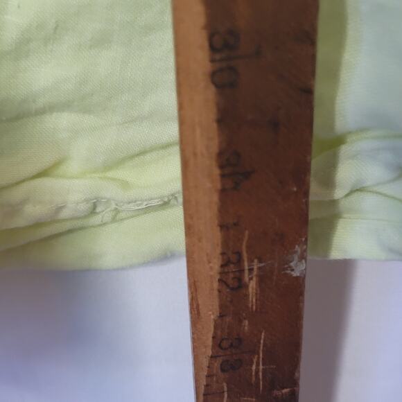 Soft Surroundings- Women's Linen Button down long sleeve top- Green- size XL - Picture 6 of 6